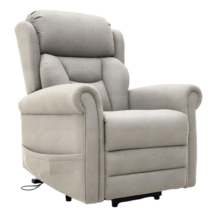 Nevis Grande – Triple Motor Riser Recliner Mobility Chair in Cream Fabric - image 1