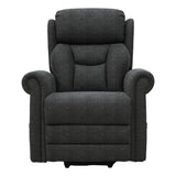 Nevis Petite – Triple Motor Riser Recliner Mobility Chair in Graphite Grey Fabric - thumbnail 2