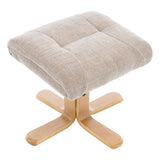 The Eden Swivel Recliner Chair & Matching Footstool  in Sandrift Fabric - thumbnail 7