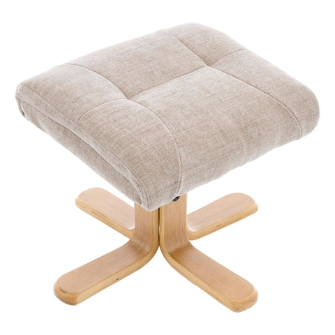 The Eden Swivel Recliner Chair & Matching Footstool  in Sandrift Fabric - image 7