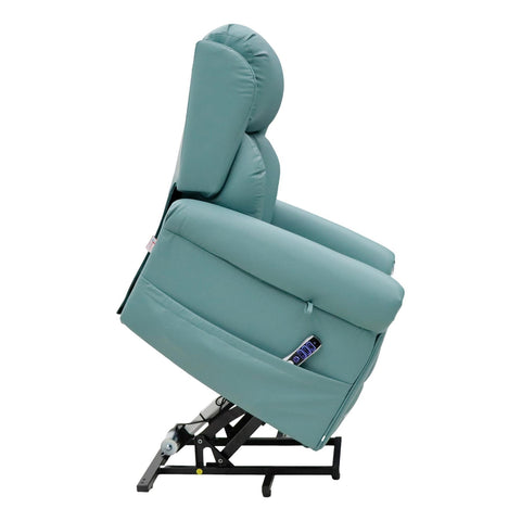 Nevis Healthcare – Triple Motor Riser Recliner Mobility Chair in Jade 4-Way Stretch Faux Leather - image 6