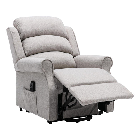 The Andover Dual Motor Riser Recliner Mobility Lift Chair - Stylish Linen Fabric - image 3