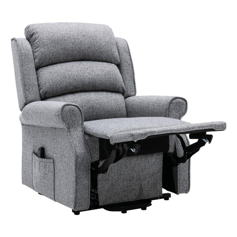 The Andover Dual Motor Riser Recliner Mobility Lift Chair in Stylish Grey Fabric - image 5
