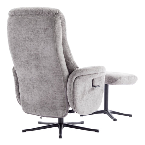 The Nevada Swivel Recliner Chair & Matching Footstool in Cloud Fabric - image 7