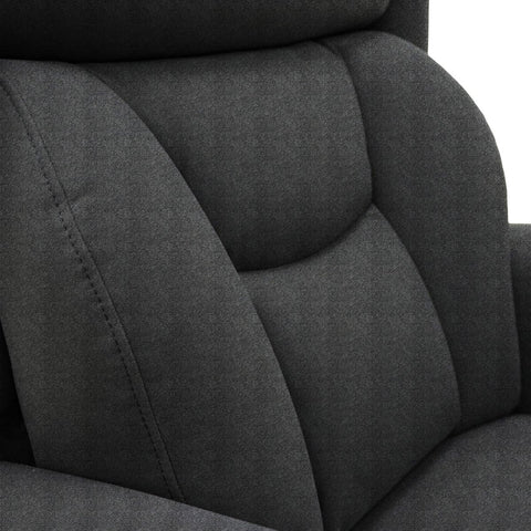 Nevis Petite – Triple Motor Riser Recliner Mobility Chair in Graphite Grey Fabric - image 9