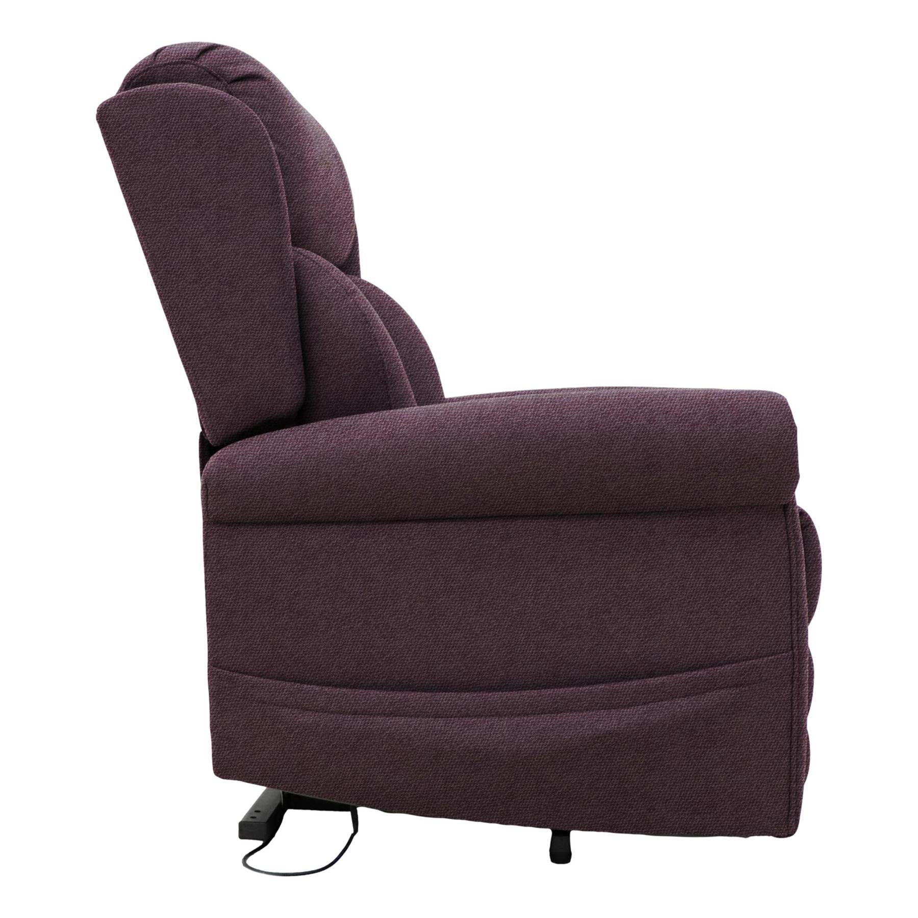 Nevis Standard – Dual Motor Riser Recliner Mobility Chair in Rose Fabric