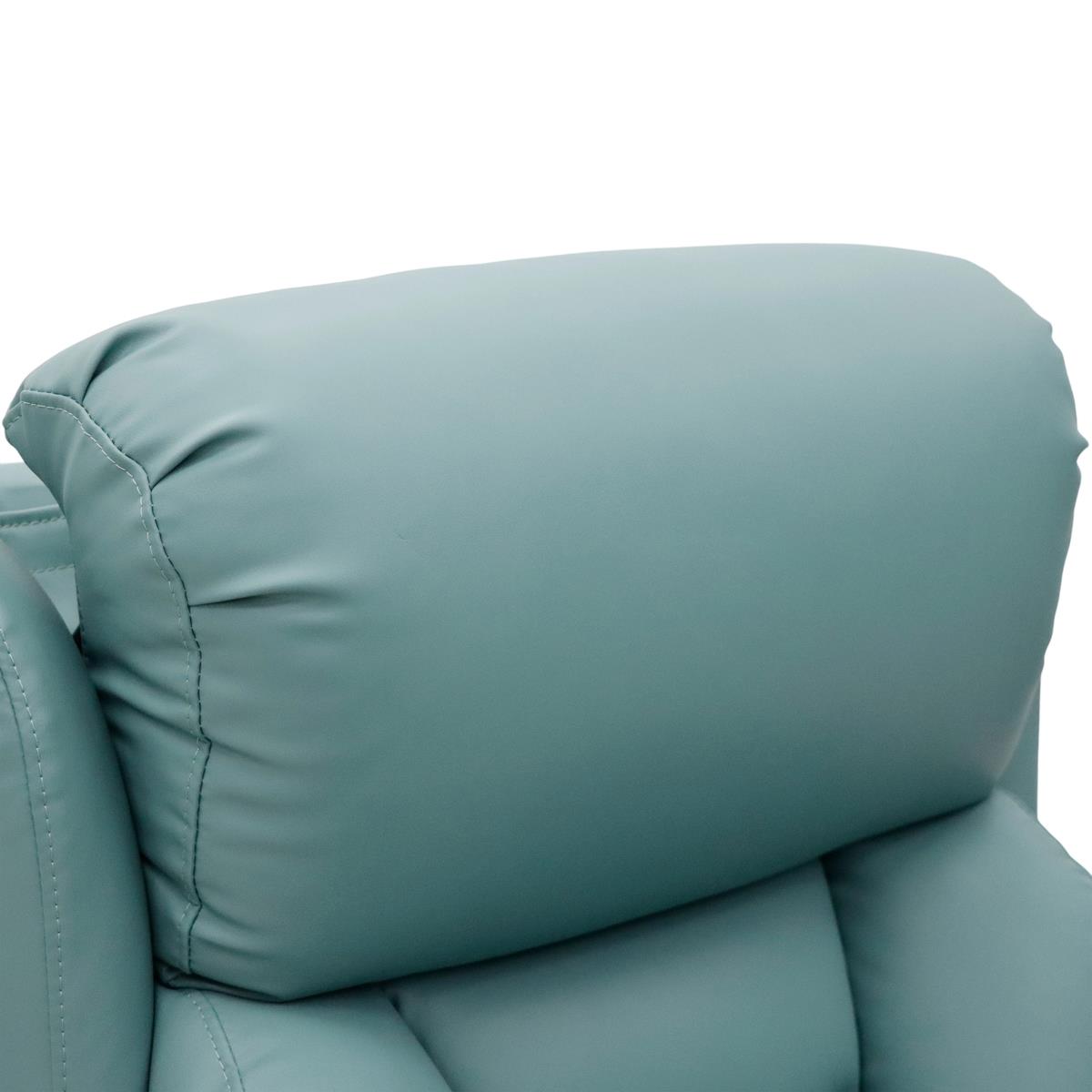 Nevis Healthcare – Triple Motor Riser Recliner Mobility Chair in Jade 4-Way Stretch Faux Leather