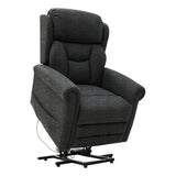 Nevis Petite – Triple Motor Riser Recliner Mobility Chair in Graphite Grey Fabric - thumbnail 12