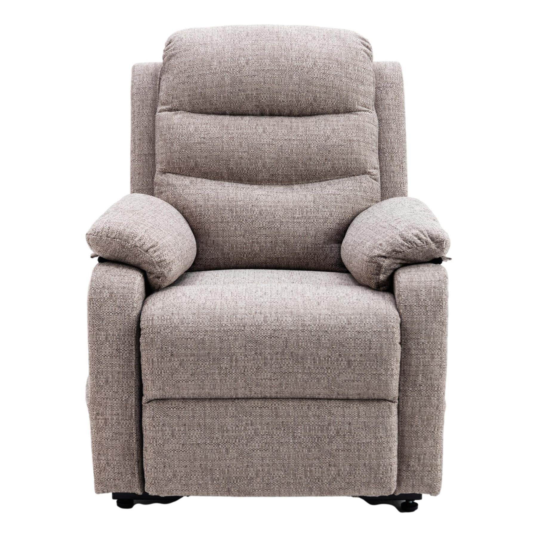 The Bamford - Single Motor Riser Recliner Chair in Lisbon Mocha Fabric