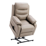 The Bamford - Single Motor Riser Recliner Chair in Pebble Plush Faux Leather