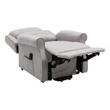 The Andover Dual Motor Riser Recliner Mobility Lift Chair - Stylish Linen Fabric - thumbnail 4