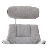 Stratford Swivel Recliner Chair in Champagne Fabric with Matching Footstool - thumbnail 9