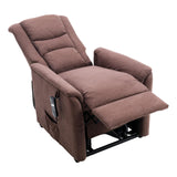The Bradwell - Single Motor Riser Recliner Chair in Mocha Fabric - Refurbished