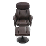 Sahara Swivel Recliner in Russet Leather - thumbnail 9