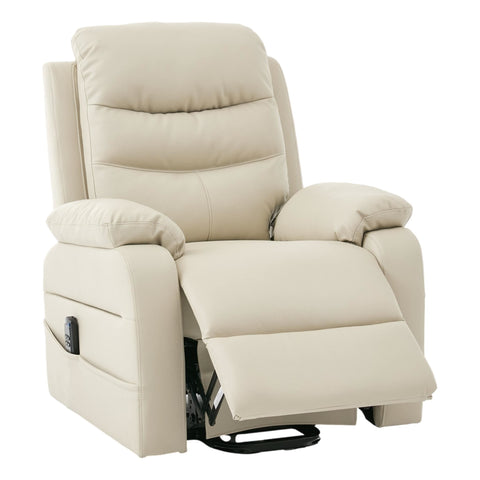 Brampton Riser Recliner Mobility Chair in Mushroom Plush Faux Leather - image 4