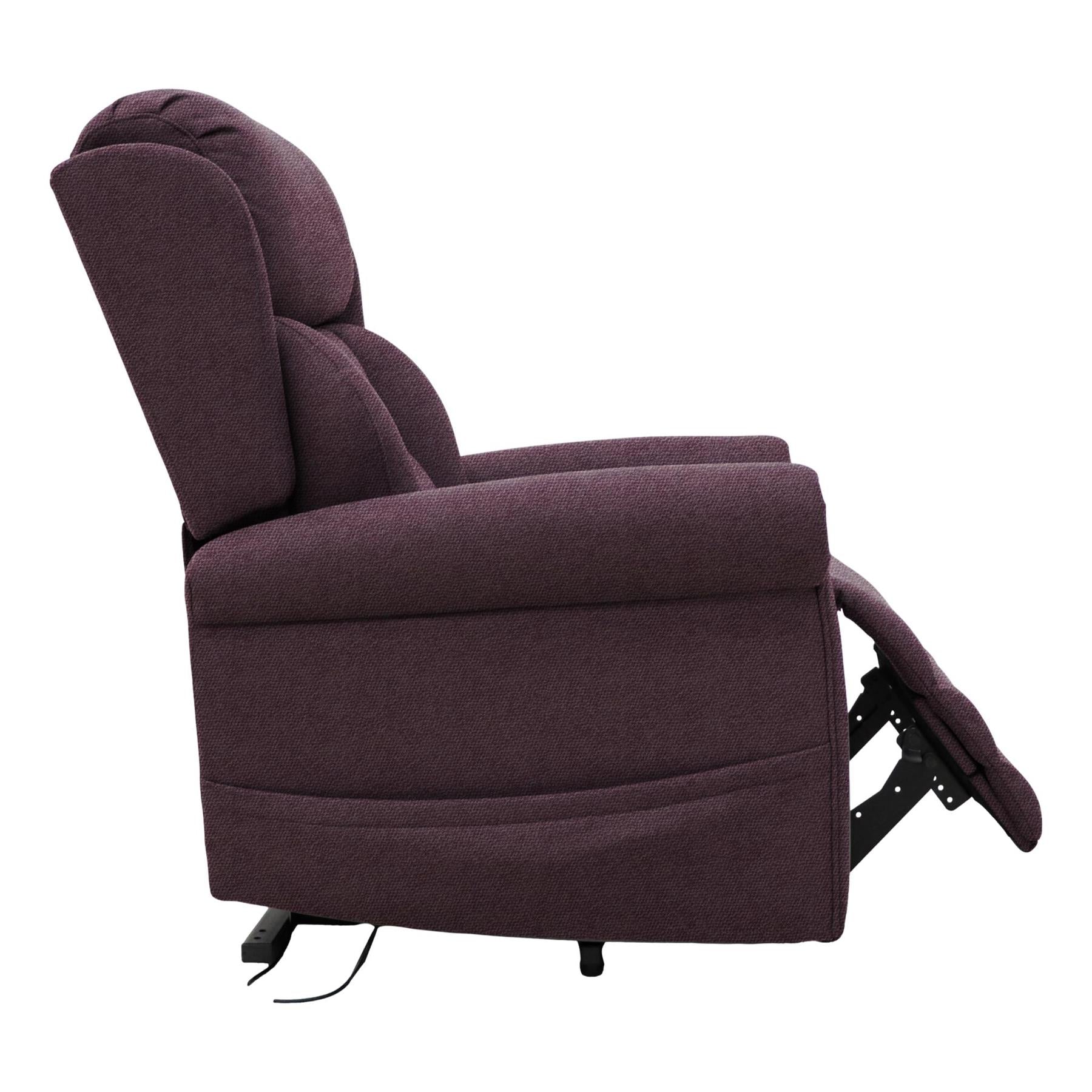 Nevis Standard – Dual Motor Riser Recliner Mobility Chair in Rose Fabric