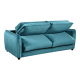 Titan 2 Seater Sofa Bed in Ocean Blue Fabric - thumbnail 5