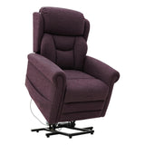 Nevis Standard – Dual Motor Riser Recliner Mobility Chair in Rose Fabric - thumbnail 4