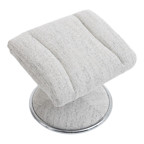 Sahara Swivel Recliner and Footstool in Dove Fabric - image 7