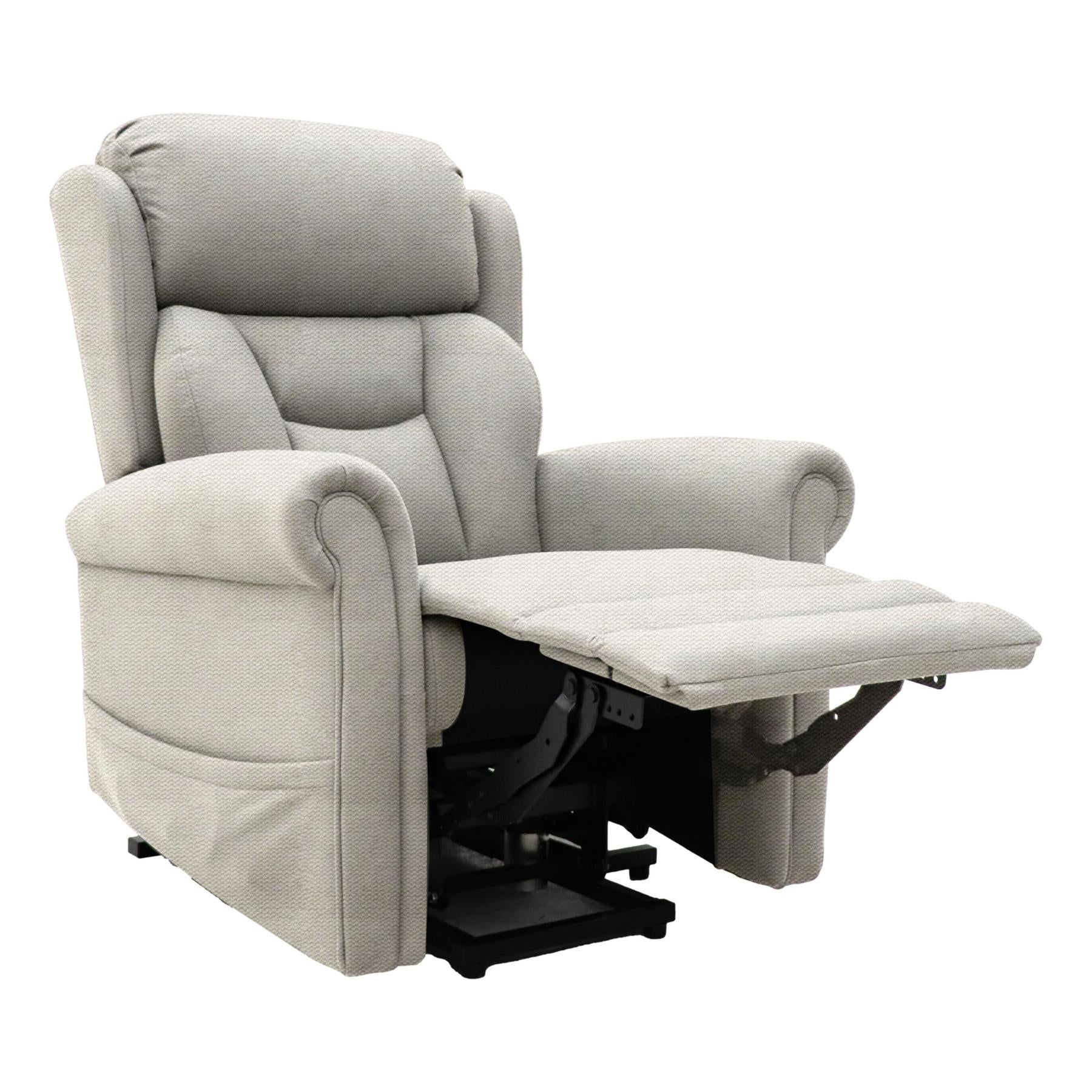 Nevis Standard – Triple Motor Riser Recliner Mobility Chair in Cream Fabric