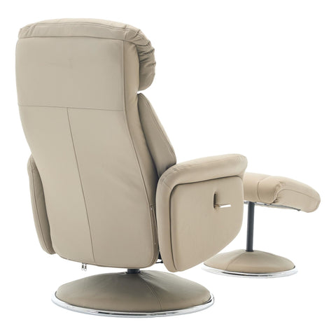 Sahara Swivel Recliner in Pebble Leather - image 5