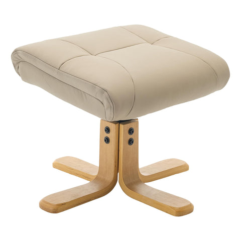 The Eden Swivel Recliner Chair & Matching Footstool in Pebble Leather - image 6