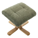 The Eden Swivel Recliner Chair & Matching Footstool  in Kellygreen Fabric - thumbnail 8