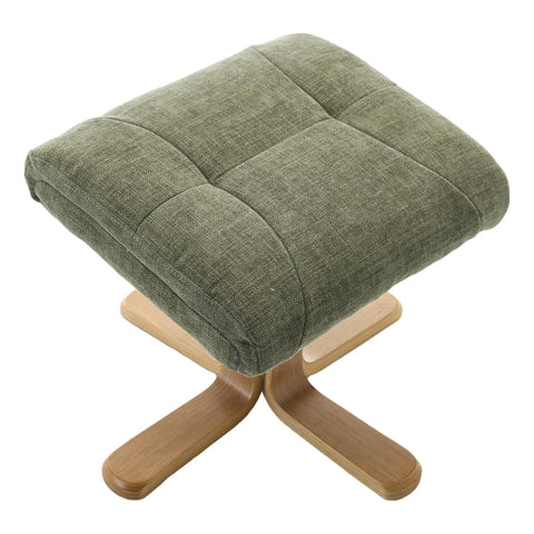 The Eden Swivel Recliner Chair & Matching Footstool  in Kellygreen Fabric - image 8