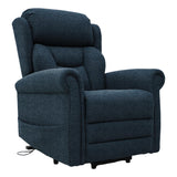 Nevis Grande – Triple Motor Riser Recliner Mobility Chair in Denim Blue Fabric - Refurbished