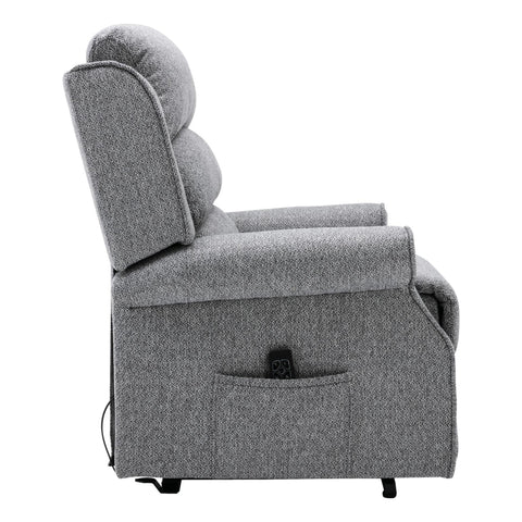 The Andover Dual Motor Riser Recliner Mobility Lift Chair in Stylish Grey Fabric - image 3