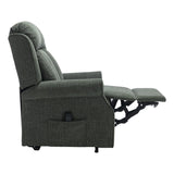 The Darwin - Dual Motor Riser Recliner Mobility Arm Chair in Fern Fabric - Refurbished - thumbnail 6
