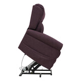 Nevis Petite – Triple Motor Riser Recliner Mobility Chair in Rose Fabric - thumbnail 6