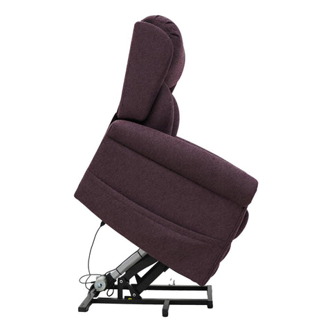 Nevis Petite – Triple Motor Riser Recliner Mobility Chair in Rose Fabric - image 6