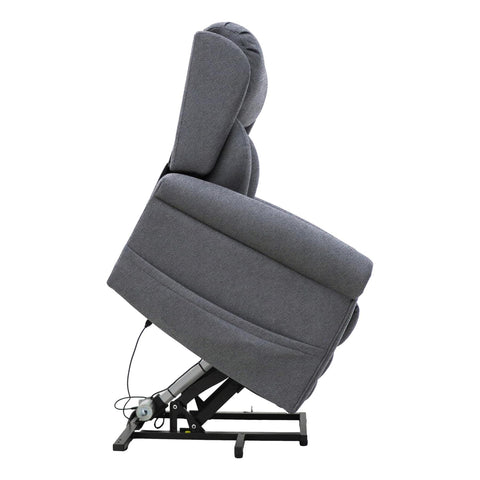 Nevis Standard – Dual Motor Riser Recliner Mobility Chair in Grey Fabric - image 10