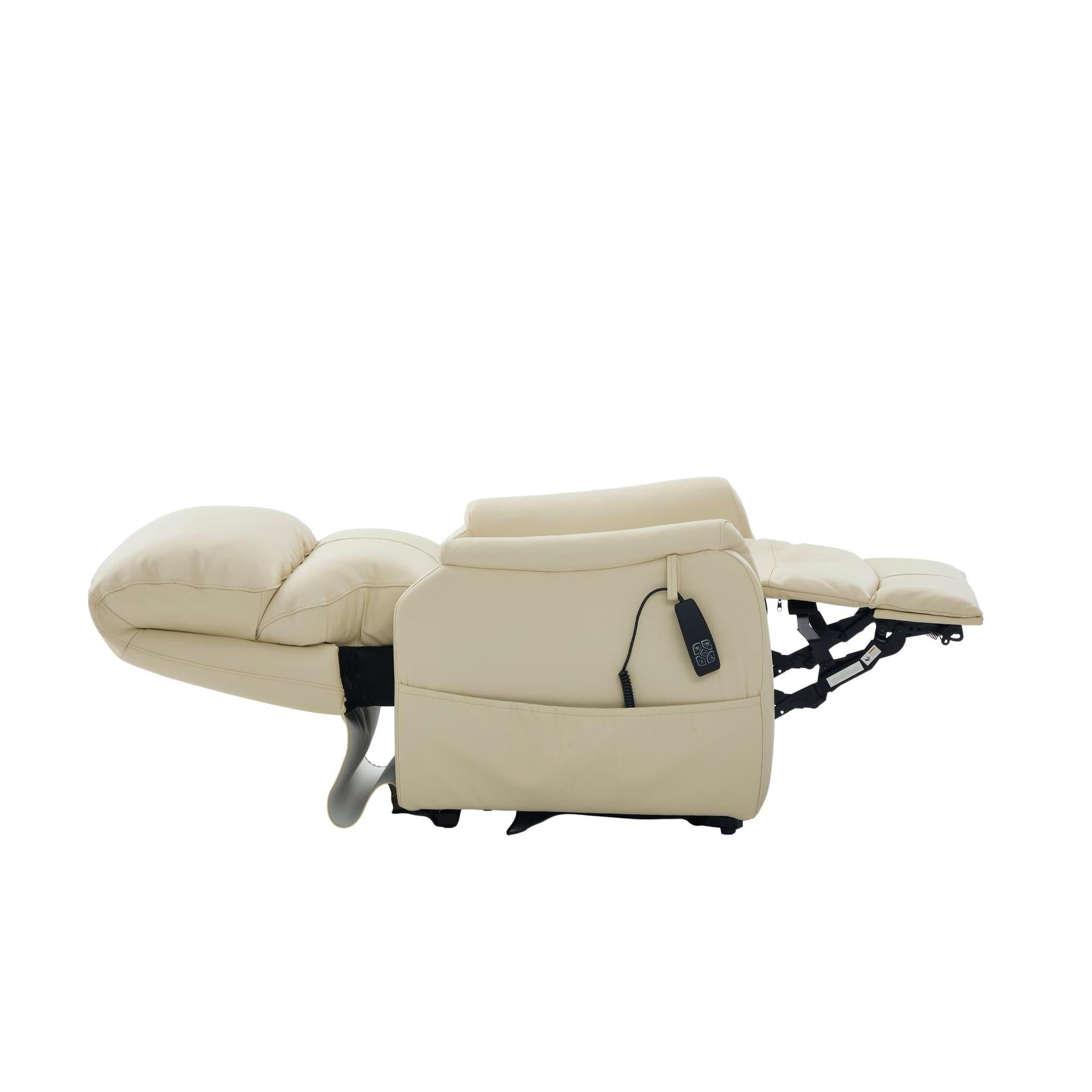 The Montreal - Dual Motor Riser Recliner Electric Mobility Lifting Chair in Cream Leather