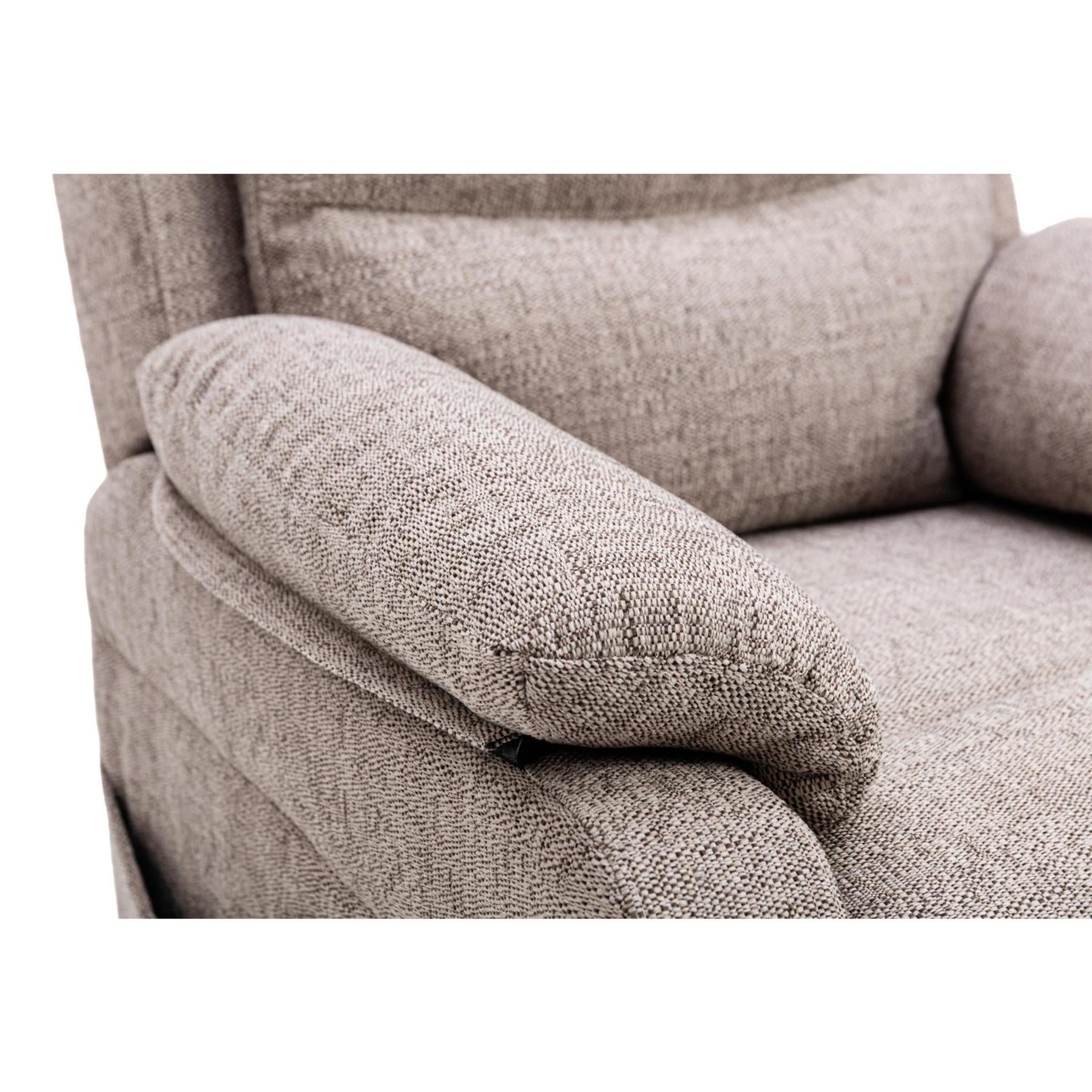 The Bamford - Single Motor Riser Recliner Chair in Lisbon Mocha Fabric