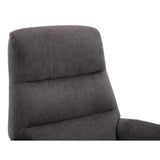 The Ontario Electric Swivel Recliner Chair, Integrated Footstool in Flint Fabric - Refurbished - thumbnail 7