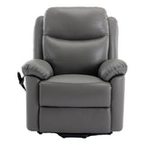 The Devon - Mobility Dual Motor Riser Recliner Arm Chair - Grey Genuine Leather