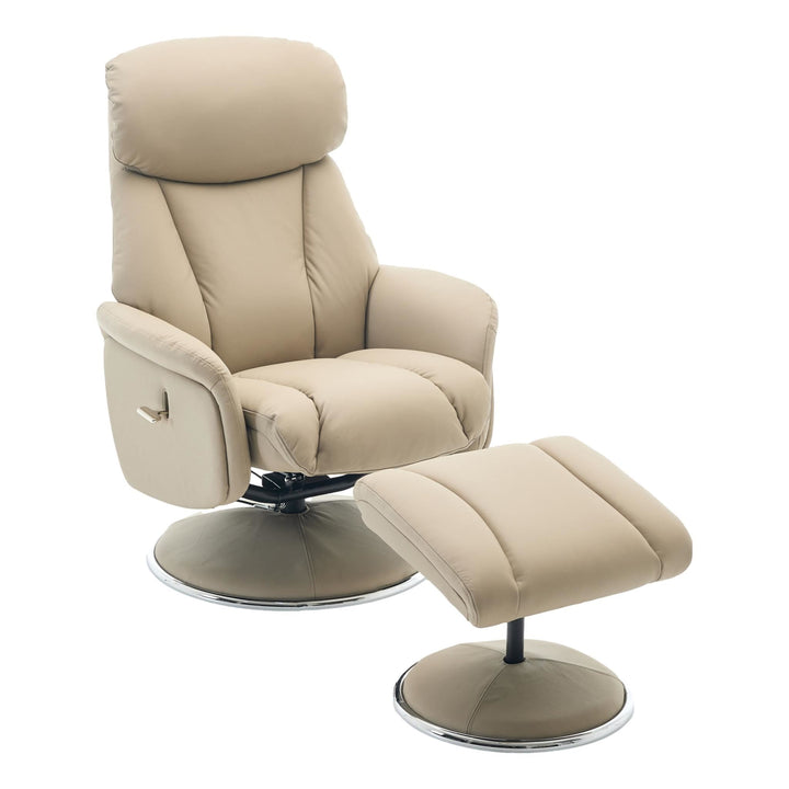 Sahara Swivel Recliner in Pebble Leather - image 1