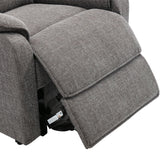 Henley Riser Recliner Chair Dual Motor Heat & Massage Grey Fabric - Refurbished - thumbnail 10