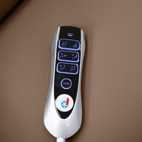 Nevis Healthcare – Triple Motor Riser Recliner Mobility Chair in Chestnut 4-Way Stretch Faux Leather - image 9