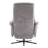 The Nevada Swivel Recliner Chair & Matching Footstool in Cloud Fabric - thumbnail 8