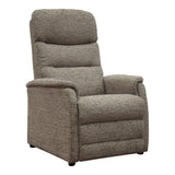 Layla Static Armchair in Mocha Fabric - thumbnail 1