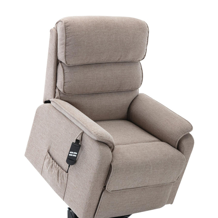 Henley Riser Recliner Dual Motor, Heat & Massage in Lisbon Wheat - Refurbished - image 1
