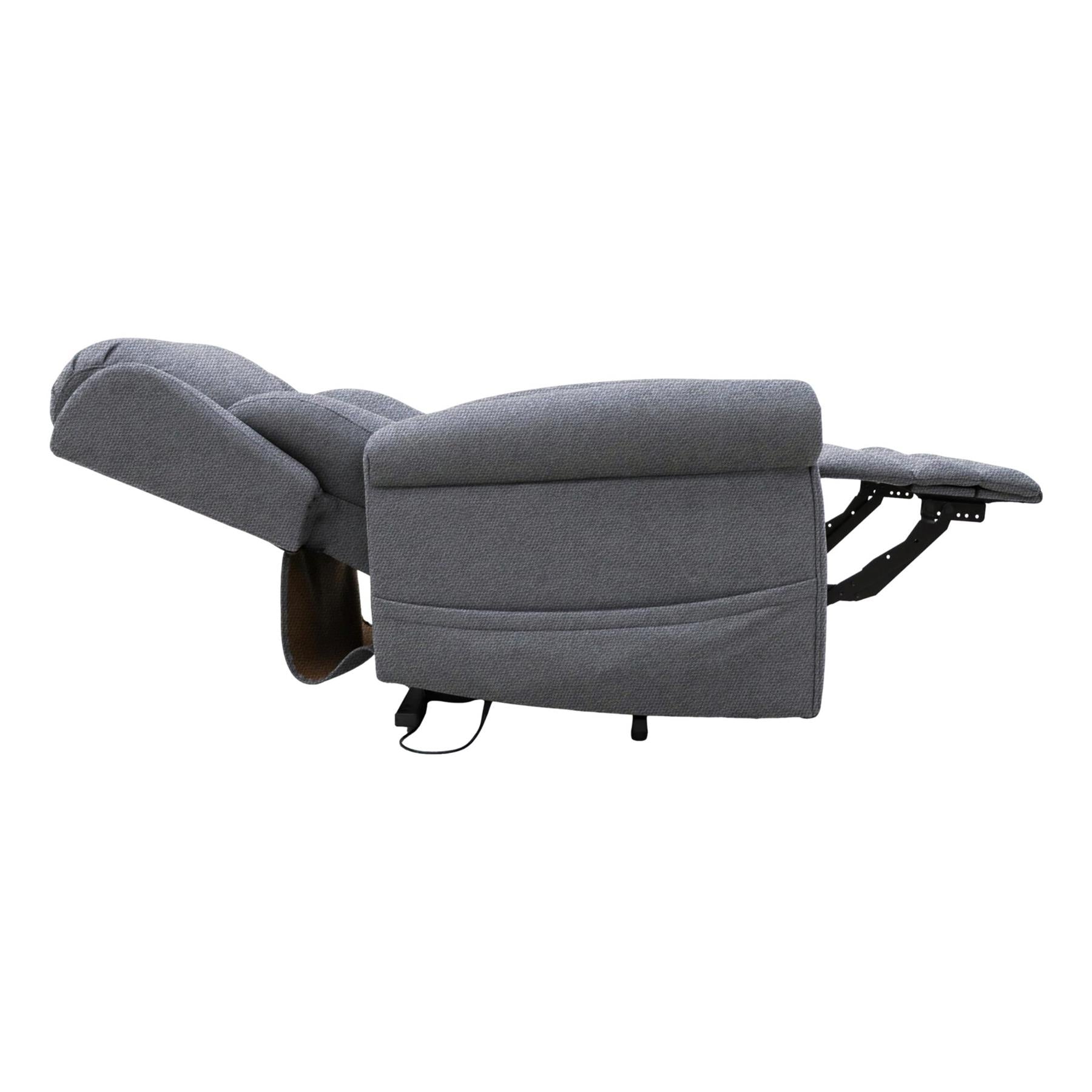 Nevis Standard – Triple Motor Riser Recliner Mobility Chair in Grey Fabric