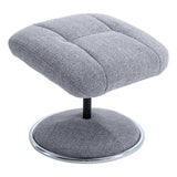 The Denver - Swivel Recliner Chair & Matching Footstool in Cha Cha Dove Fabric - thumbnail 5