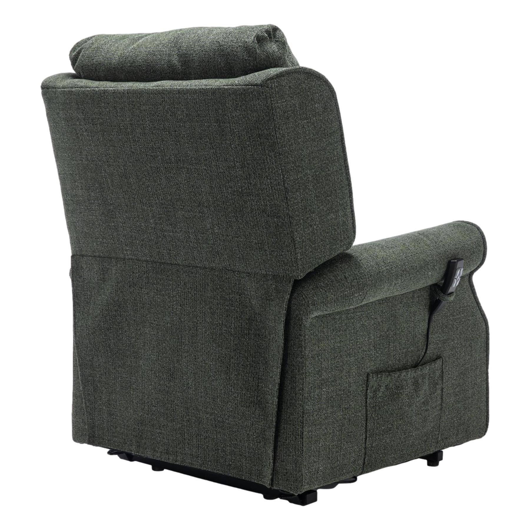 The Perth - Dual Motor Riser Recliner Mobility Chair in Fern Green Fabric