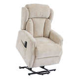 The Aspen Quad Motor Riser Recliner Mobility Lifting Chair in Natural Fabric - thumbnail 3