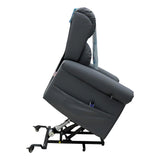 Nevis Healthcare – Triple Motor Riser Recliner Mobility Chair in Slate 4-Way Stretch Faux Leather - thumbnail 4