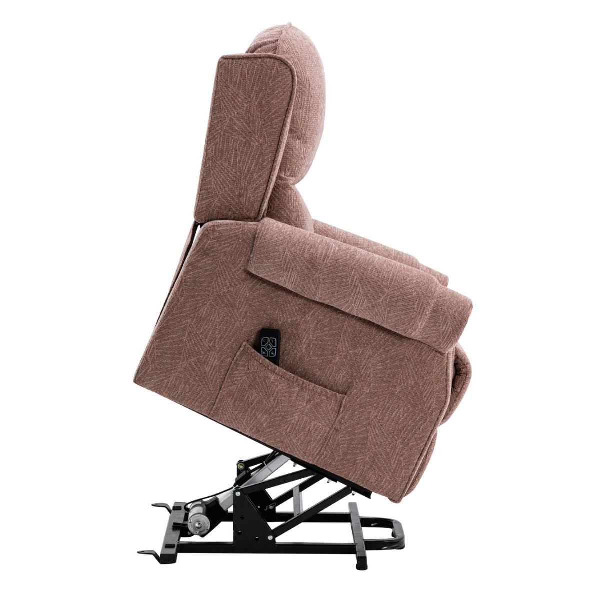 Winchester Dual Motor Riser Recliner Mobility Chair in Mink Fabric - Refurbished